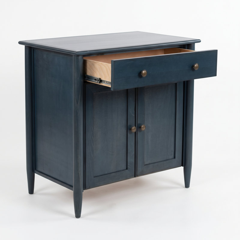 Armoire d'appoint en bois massif 32 po Vermont, Lakefront Blue