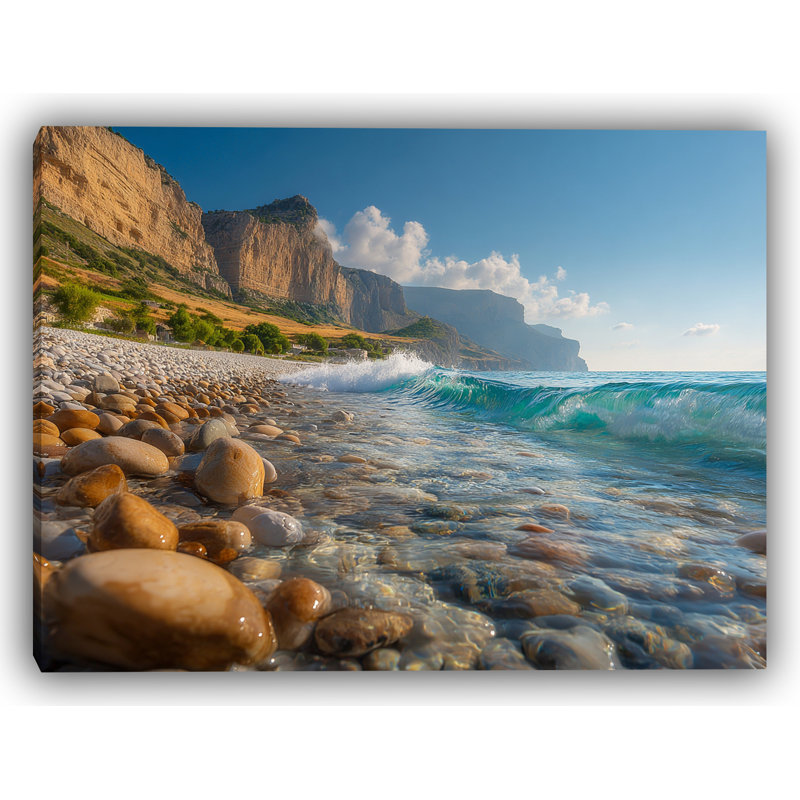 Art mural sur toile Sunset Cove, H 16 po x l 24 po