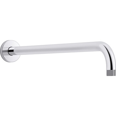 Statement 19 in. Wall-Mount Single-Function Rainhead Arm And Flange