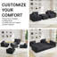 Canapé modulaire 73 po Cloud, canapé de compression confortable pour le salon-1510660932