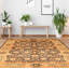 Tapis décoratif en laine noué à la main de conception unique 5 pi 10 po x 8 pi 10 po New Age Pakd