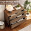 Ensemble de table de chevet en bois rustique moderne minimaliste Union de 2,31,5 po avec 3 tiroirs Union-139565120