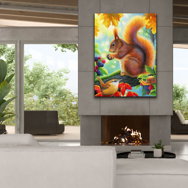 «Berry Happy» par Bridget Voth, H 54 po x l 40 po x P 1,5 po