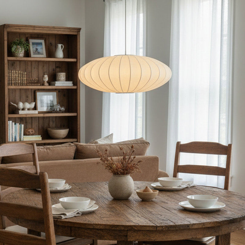 19.7 Inches Pendant Light Dimmable, 7.9" H x 19.7" W x 19.7" D