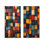 Red Country Patchwork I - Boho, impression murale en métal 2 pièces