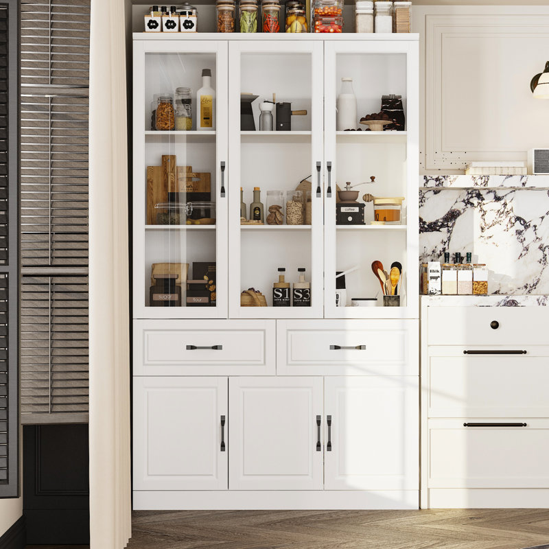 Armoire garde-manger 78,7 po H 6 tiroirs 2 portes