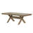 Raven Wood Trestle Extendable Dining Table with Leaf