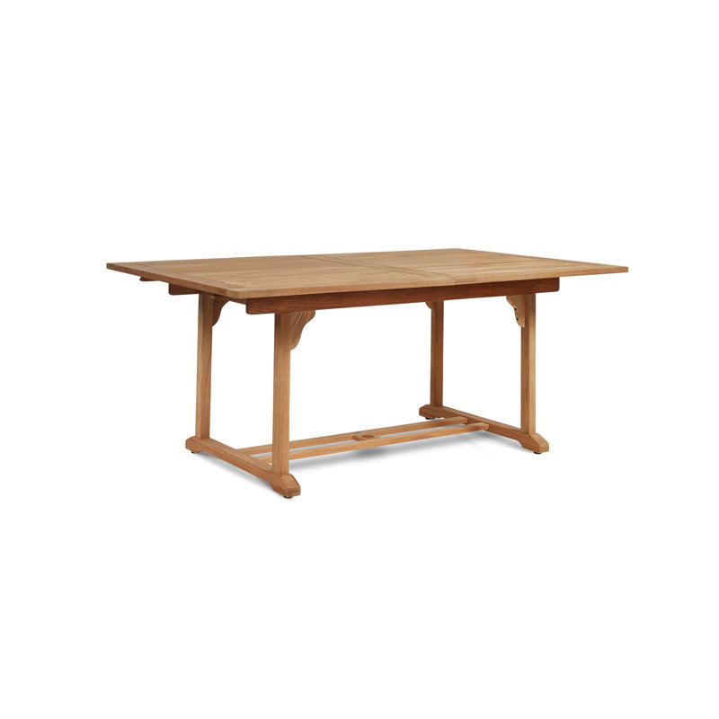 Parra Dalton Rectangular Teak Outdoor Extendable Dining Table