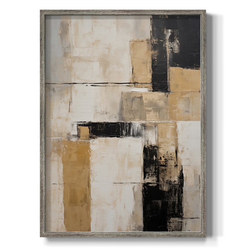 ABSTRACT Series CDII, reproduction encadrée - bois massif, H 15 po x l 12 po