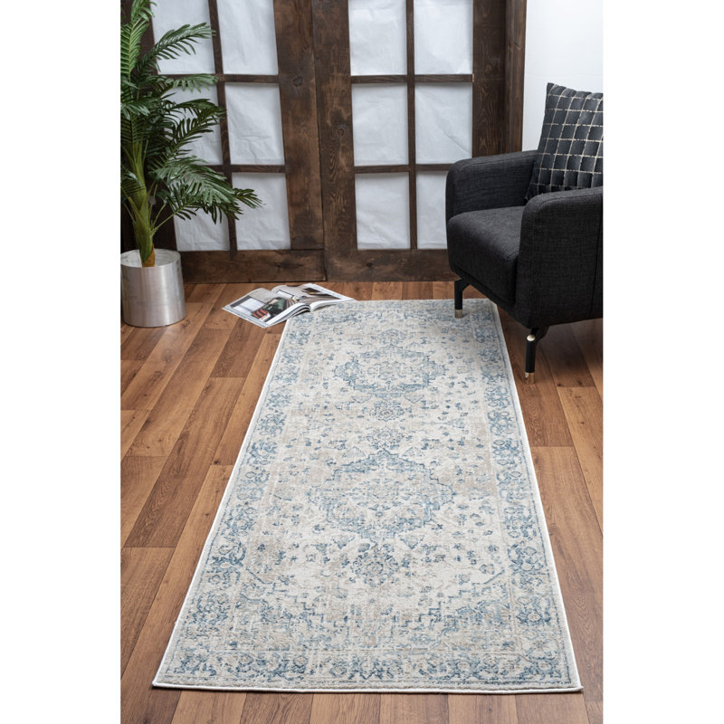 Noble GC_GEN7001 Ivory Area Rug, Rectangle 2' x 3'