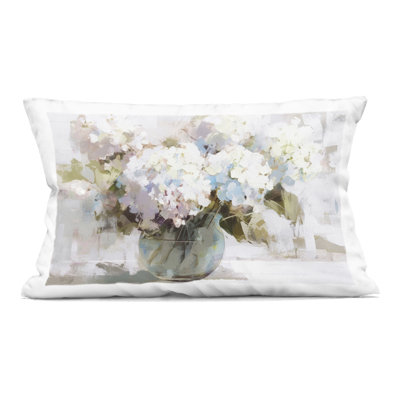 Coussin décoratif Blush Bride Garden Flowers, par Tina LeCour, 14 x 7 x 20
