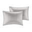Literie grise double / grand - édredon 100% rembourré et courtepointe de luxe doux et lisse-128135321