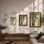 Bamboo Stems Japandi - Framed Print-554321790-554321762