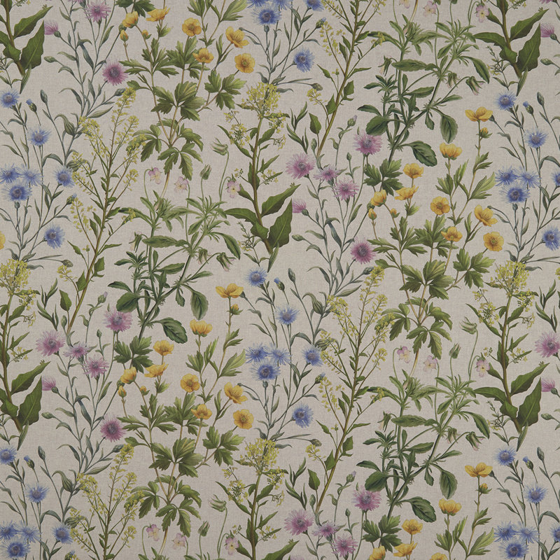 Country Garden Buttercup - Linen Fabric