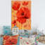 «Red Blossoming Poppies», reproduction d'art sur toile traditionnelle-2000544419-2000544436
