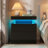 LED Nightstand with Drawers-176244445