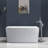 43.3'' x 27.5'' Freestanding Soaking Acrylic Bathtub