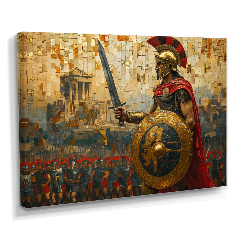 Barry - art mural armée, H 40 po x l 60 po x P 1,5 po, Toile tendue