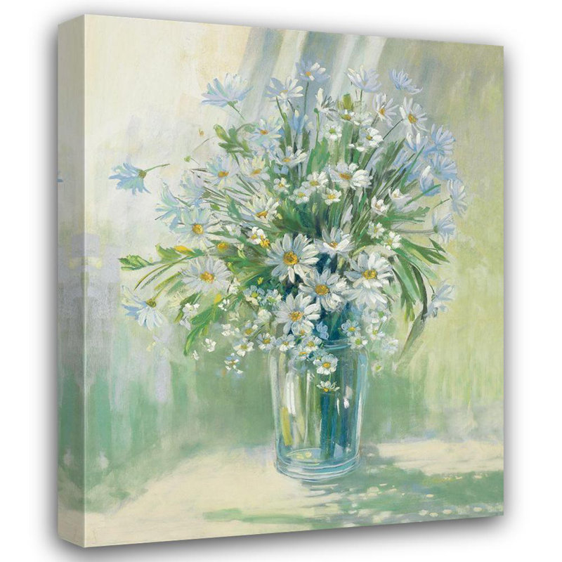 Art sur toile tendu avec galerie Lark Manor ™ Rowan, Carol: Sunlit Daisies, H 18 po x l 15 po