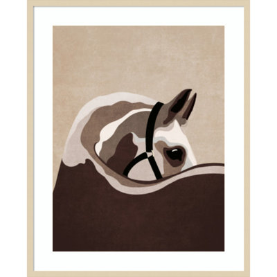 «Horse 02» par Emel Tunaboylu, impression sur bois encadrée