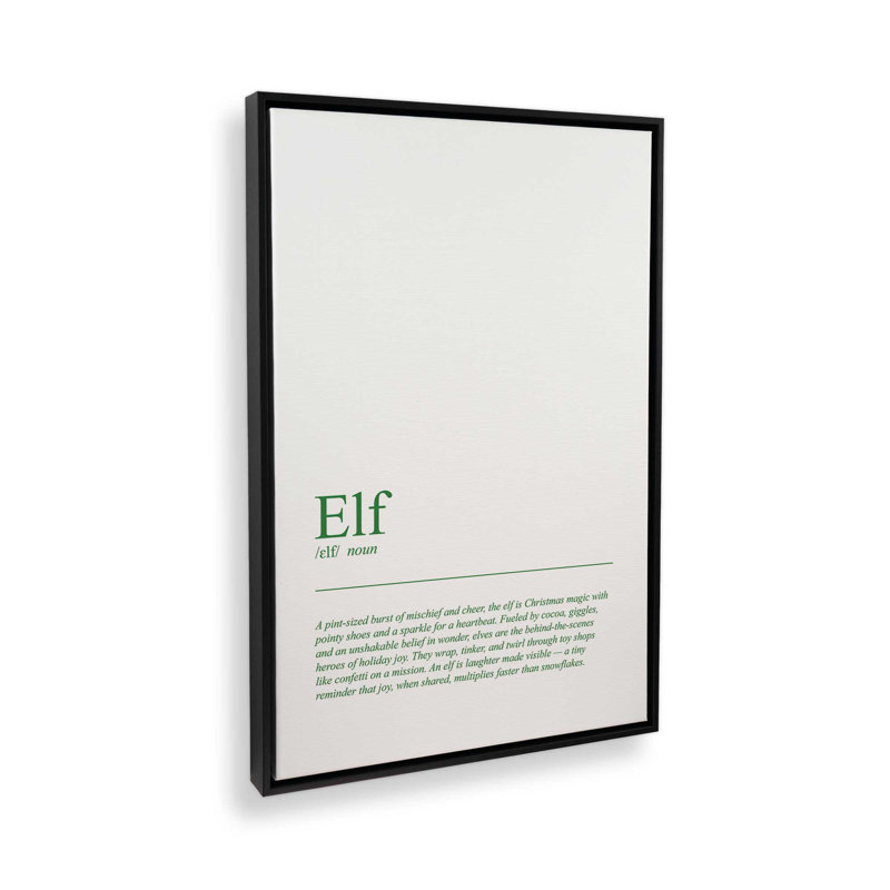 «The Magic of Elves», reproduction d'art sur toile, H 18,75 po x l 12,75 po, Noir satiné