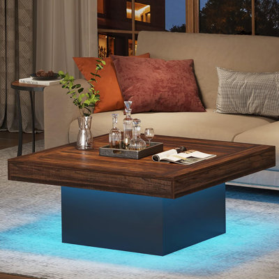 Table basse 35,5 pouces à DEL Farmhouse Square