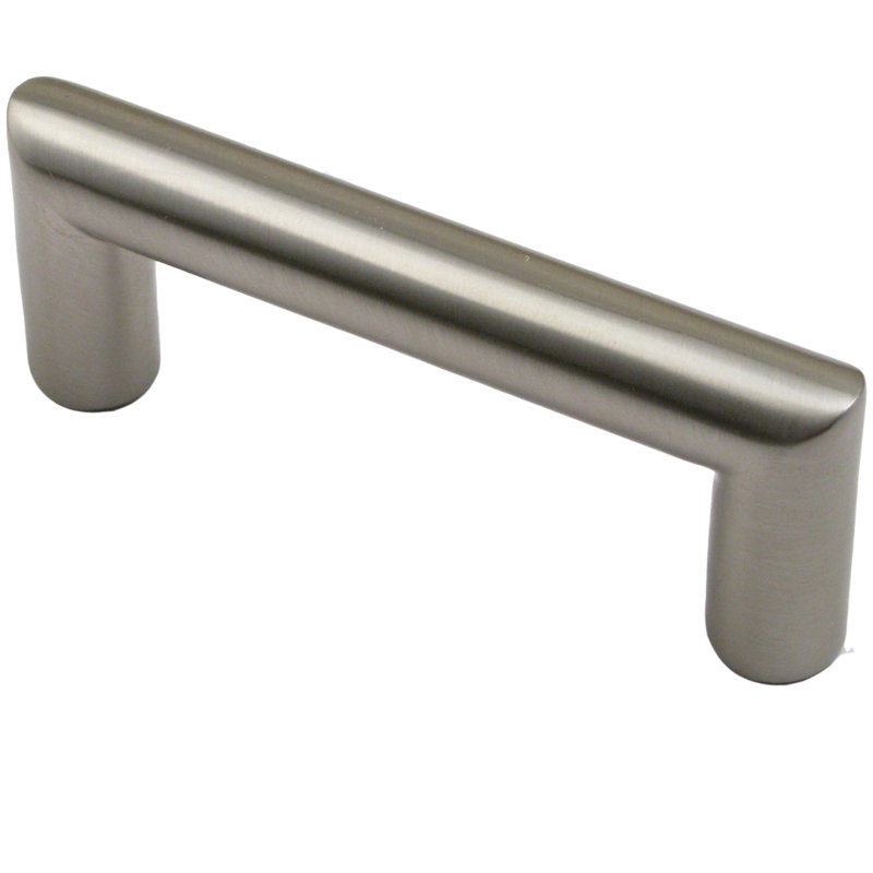 Poignée barre 3 po Modern, Nickel satiné