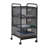 Mind Reader Rolling Storage Cart, Removable Drawers, Desk and Bathroom Organizer, Metal Mesh, 12.75"L x 13.25"W x 25"H
