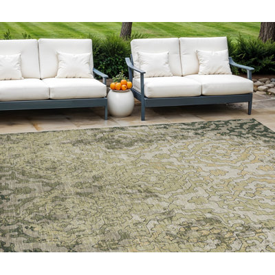Tapis intérieur lavable 8 pi x 10 pi beige Medallion
