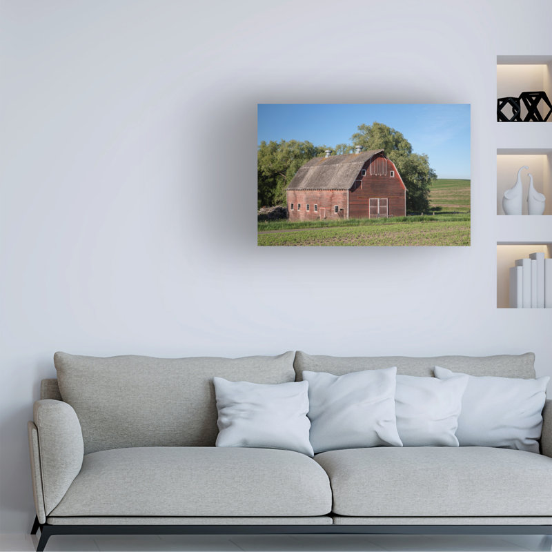 "Rustic Palouse Barn I" sur un cadre, H 16 po x l 24 po