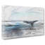 Whale Tail from the Ocean in Abstract - Wrapped Canvas Graphic Art Print-55302389