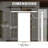 80"H Solid Pine 2-Panel Sliding Barn Door With Installation Hardware Kit/No Assembly Required-110910387