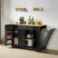 Îlots de rangement de 53 po avec tiroirs et poubelles pour la cuisine et la salle à manger. Conception de ferme moderne-280724221