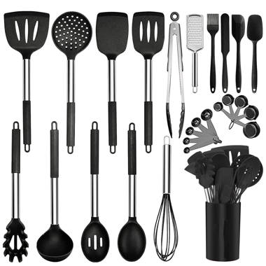 Stainless Steel Spatula Set Kitchen Household Stir Fry Spatula Kitchenware  Complete Set Soup Spoons Cooking Tools