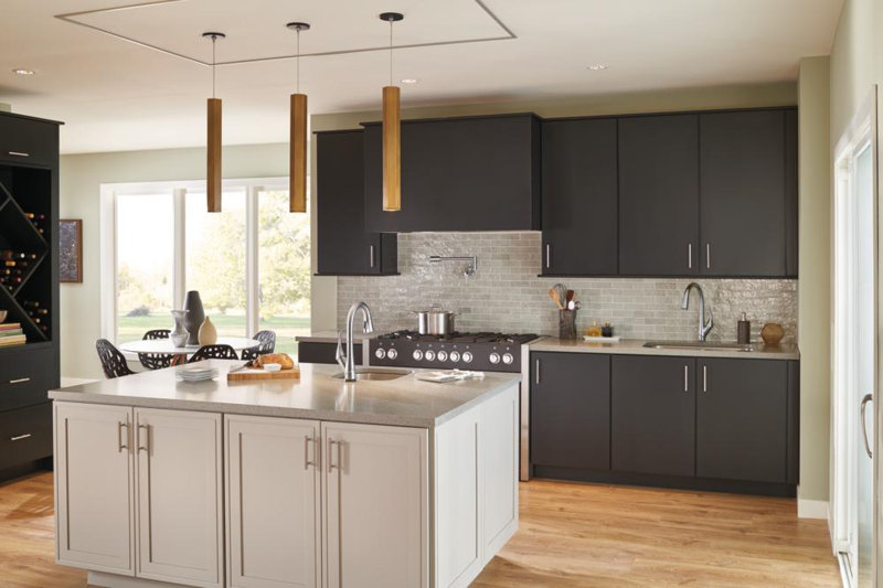 Modern Gray & White Kitchen