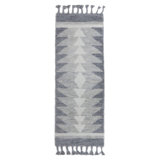 Tree Hugger Geometric Area Rug in Blue/Gray/Ivory