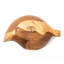 Ensemble de 2 assiettes en bois de teck Mango Leaf