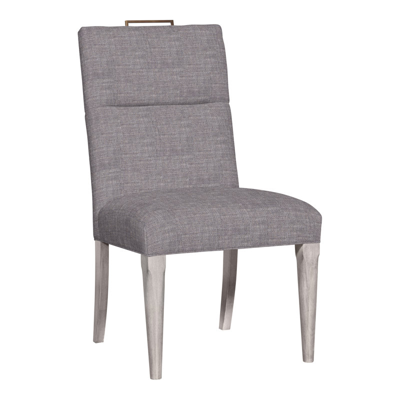 Thom Filicia Home Fabric Tight Back Side Chair, Dove Gray, Nomad Slate Crypton® Chenille