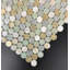 1" Round Glass and Marble Mosaic Tiles