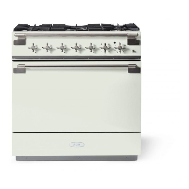 Elise 36" 4.5 Cubic Feet Dual Fuel Freestanding Convection Range, White