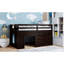 Lit mezzanine simple avec armoire et tablette - Sécuritaire et polyvalente-157642083