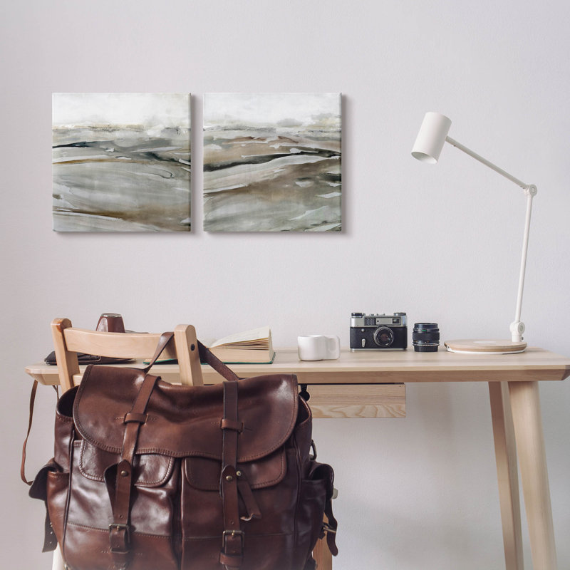 "Abstract Abstract Landscape Landscape", ensemble de 2 reproductions d'art sur toile par Carol Robinson