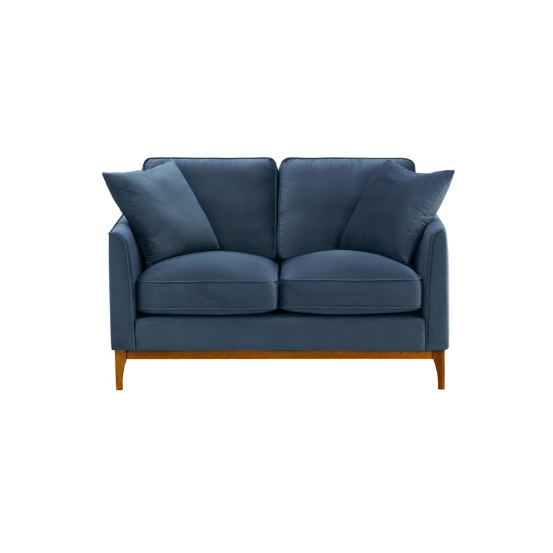Jaap 2 Seater Sofa, Walnut, Blue