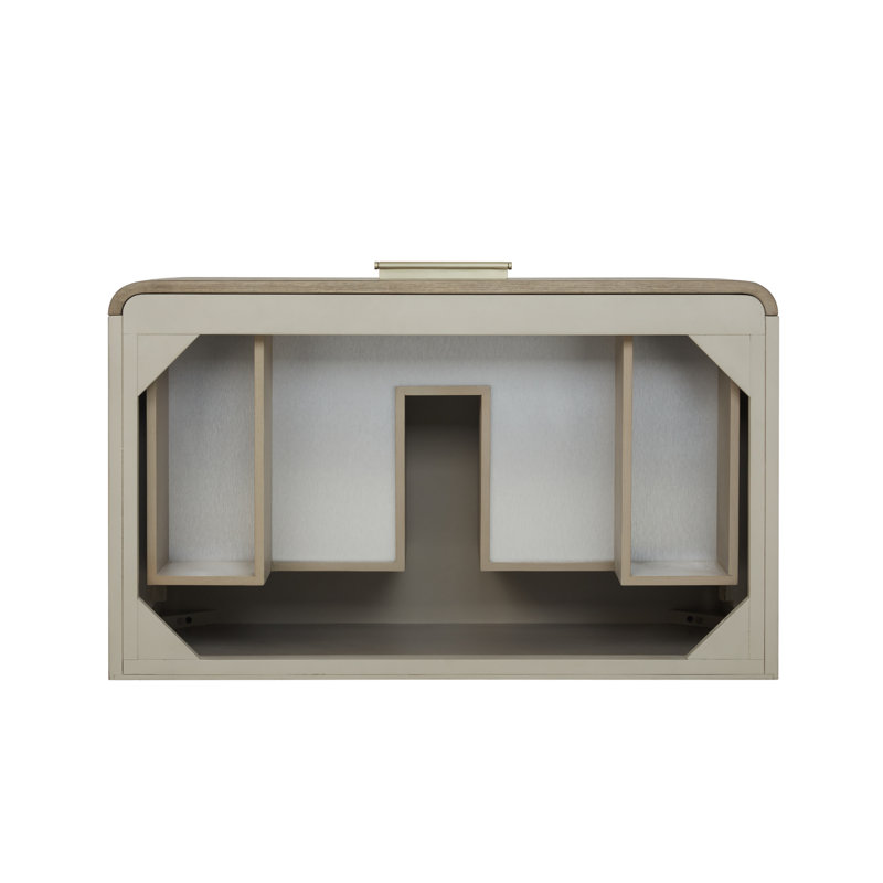 Lucian 36" Pebble Oak Single Vanity with Brass Hardware