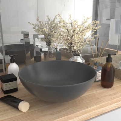 Belfry Bathroom Lonie 280mm L x 280mm W Ceramic Circular Sink