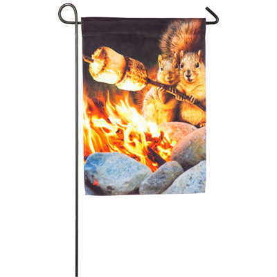 Drapeau de jardin en polyester camp couple