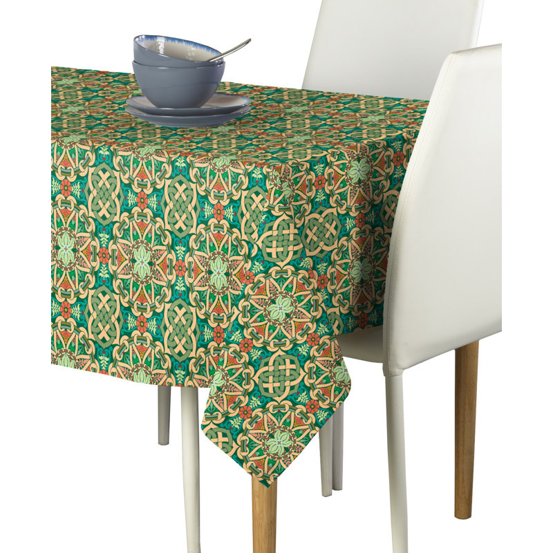 Medallion Weave Tablecloth, 84" L x 60" W