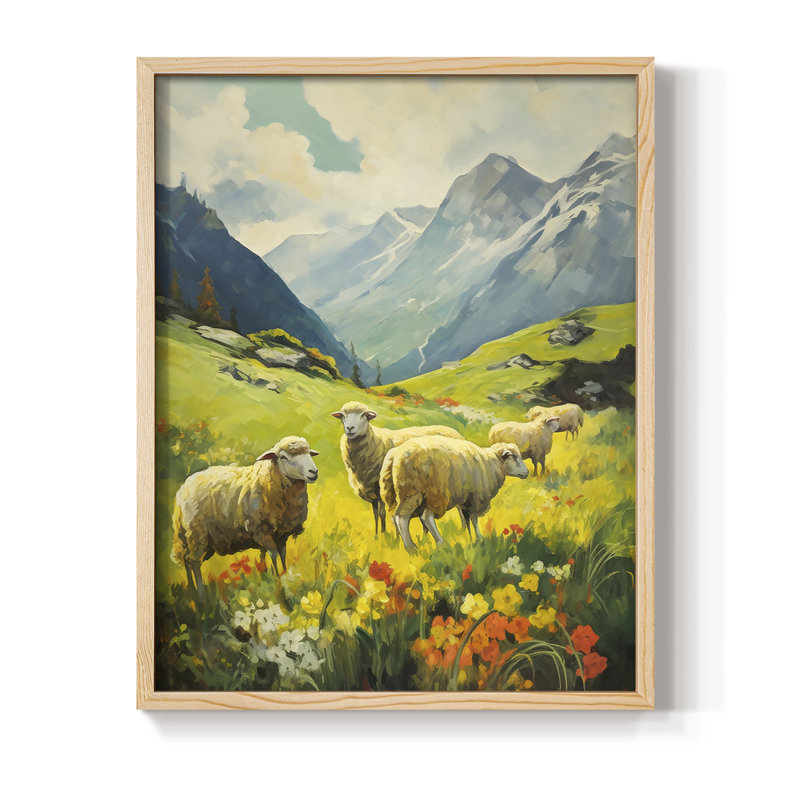 LANDSCAPES Series CCXLV, reproduction encadrée - bois massif, H 11 po x l 9 po