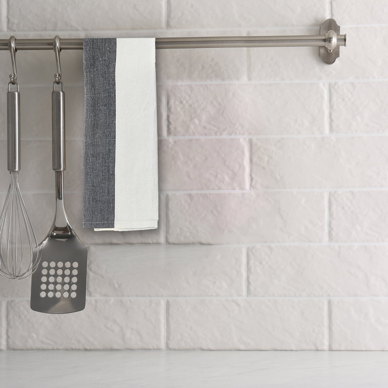 Serviettes de cuisine en coton, Noir