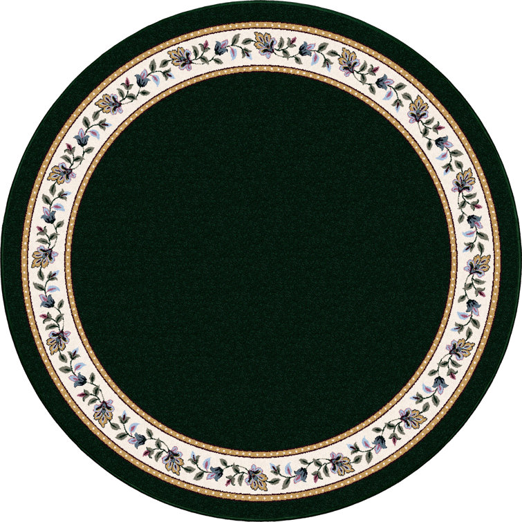 Alminus Symphony Emerald Floral Area Rug